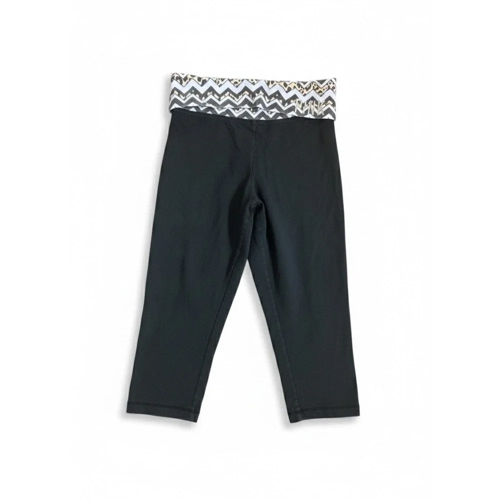 Vtg VS PINK 🩷Y2K 🔥Fold‎ Over Yoga Pants Lot Black Low Rise Rare Waistband S